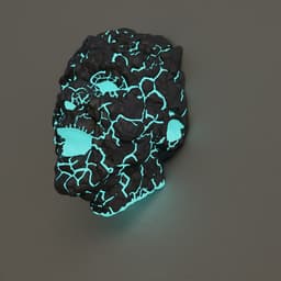 Lava Cracked Face Wall Sculpture-wall light fixture-3mf 3d model