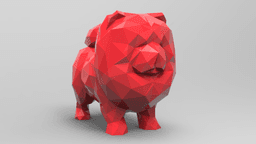 Low Poly ChowChow 3d model