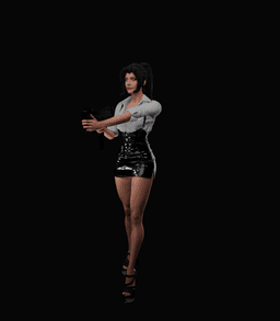 Female agent (Spy) v2 3d model