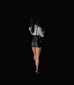 Female agent (Spy) v2 3d model