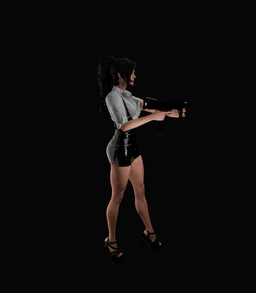Female agent (Spy) v2 3d model