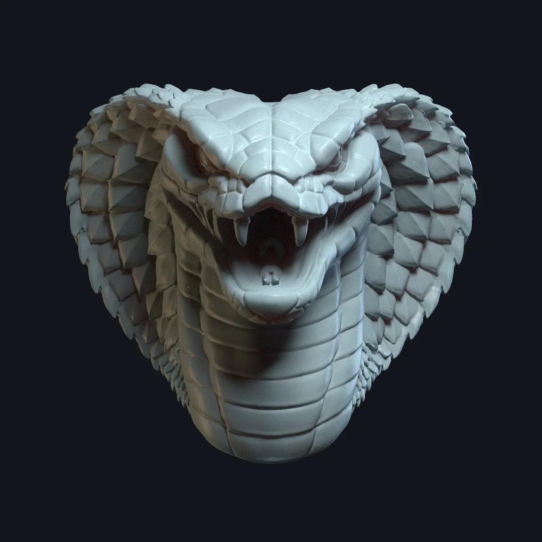 Nagara v2 (actiong figure head) 3d model