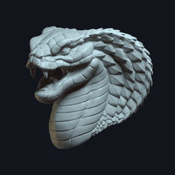 Nagara v2 (actiong figure head) 3d model