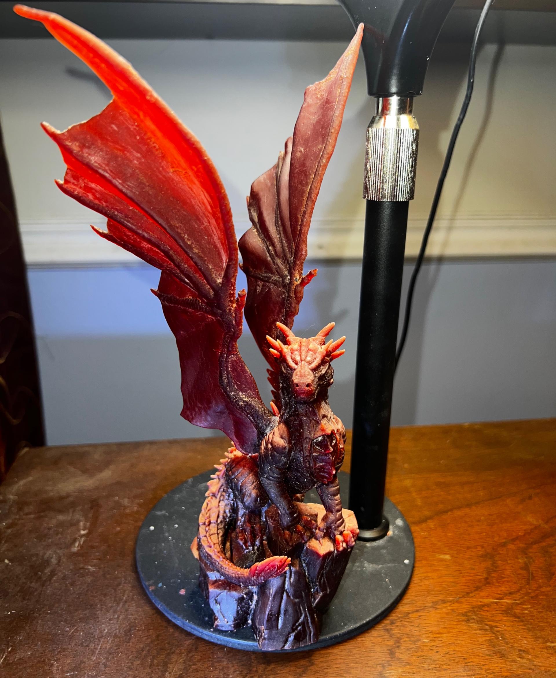 Draco Incense Burner - Unpainted. Printed on Anycubic 6K with Yousu Metallic Copper Resin  - 3d model
