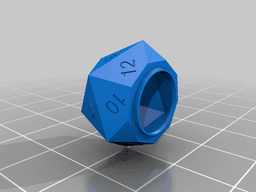 Screw Top D20 Dice Box 3d model