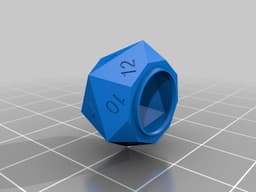 Screw Top D20 Dice Box 3d model