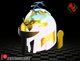 White Mando Helmet 3d model