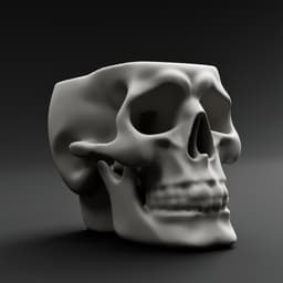 Skull Vase 3d model