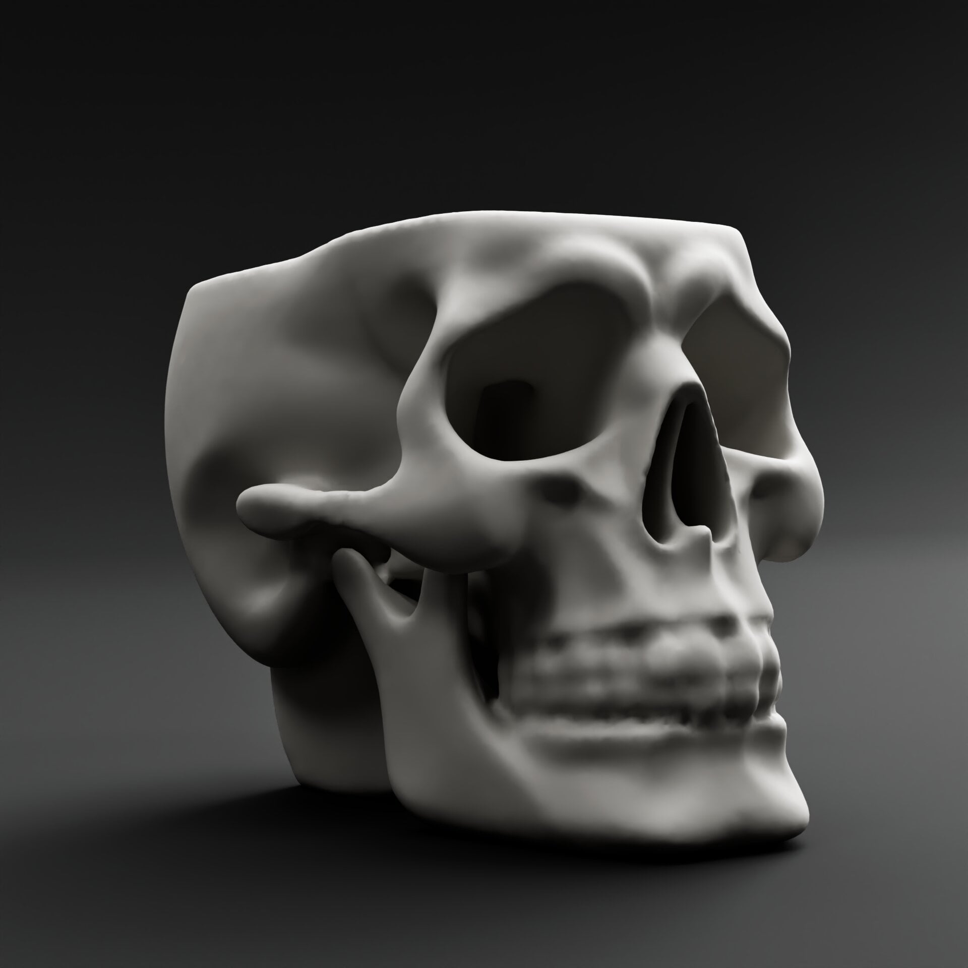 Skull Vase 3d model