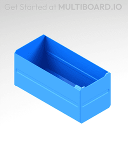 2x2x4 LU - MultiBin Simple Drawer 3d model
