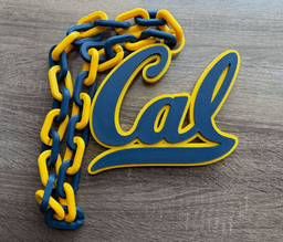 California Golden Bears Oversized Necklace, Pendant 3d model