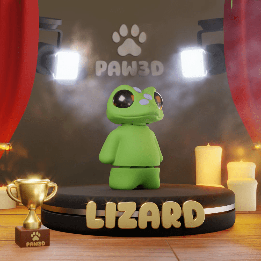 Flexi Lizard 3d model