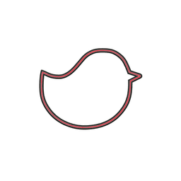 Chick Cookie Cutter STL File - 4 inches 3d model