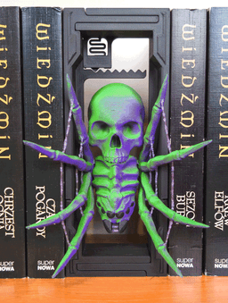 Skull Spider: Adjustable Book Nook 3d model