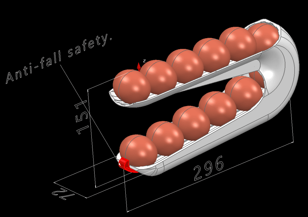 Eggs rotary Dispenser 3d model
