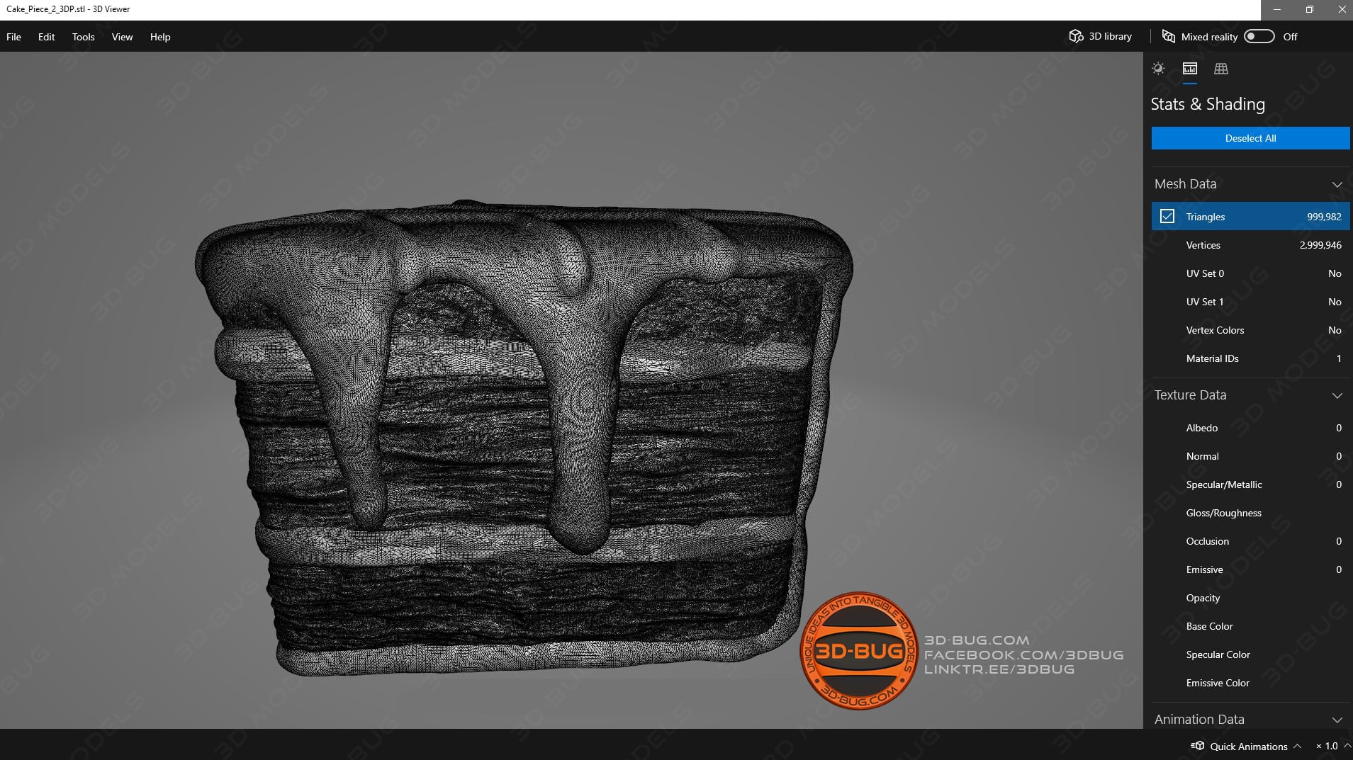 Piece of cake 3d model
