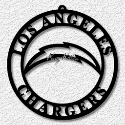 los angeles chargers wall art football team home decor 3d model