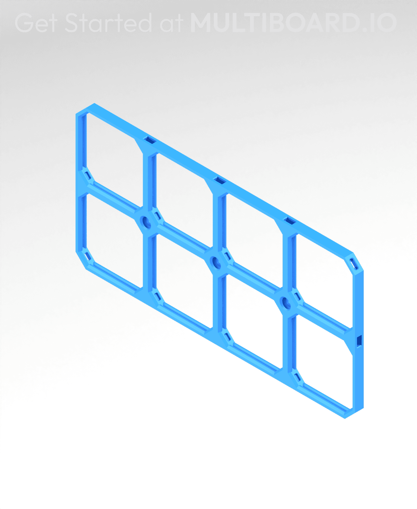 8x4 MU (4x2 LU) - MultiBoard Square Plate 3d model