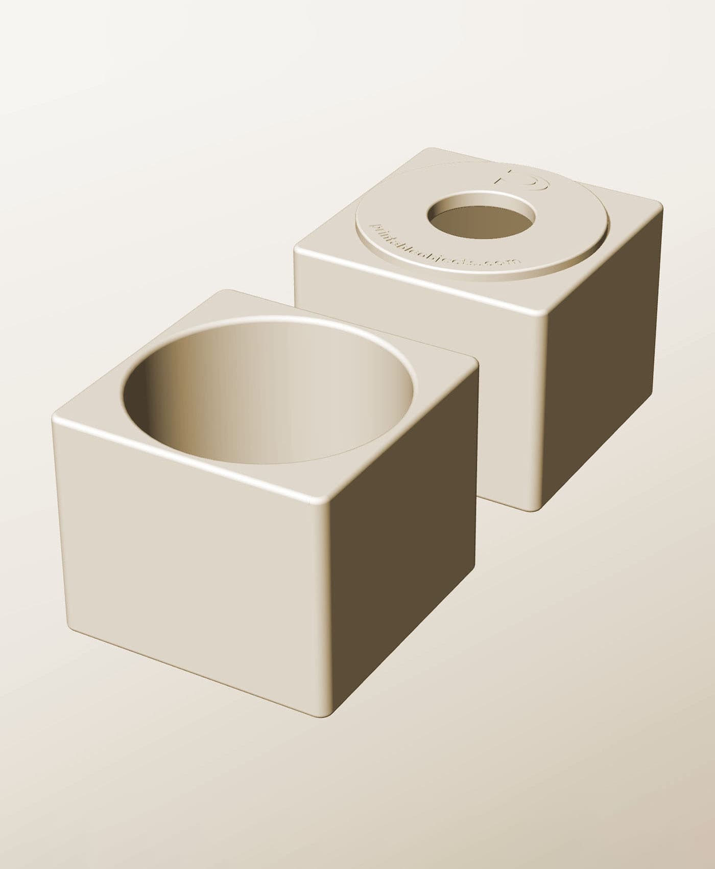 CS96-85-P Modular pierced component container modern decor 3d model