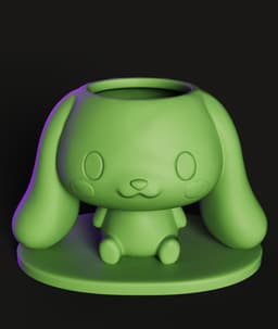 Bunny Planter STL | Cute Decor 3D Print | Kawaii Pot 3d model