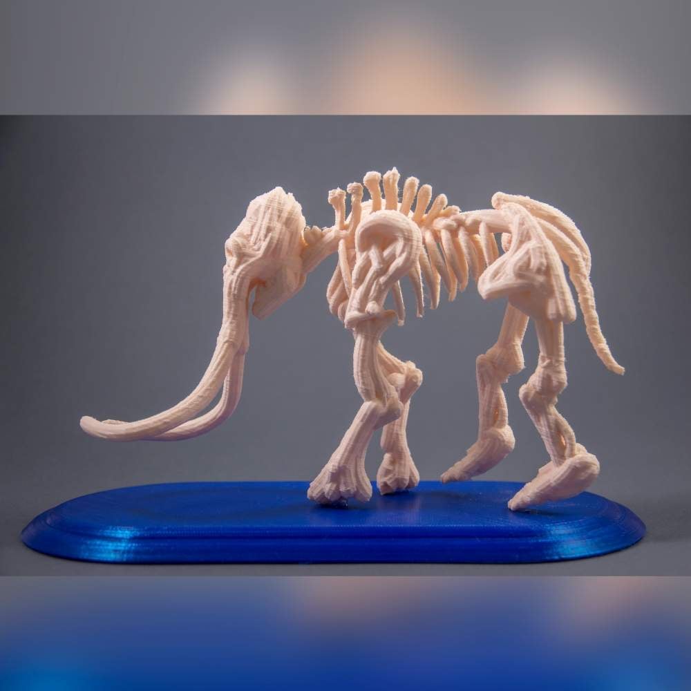 Mammoth Fossil w/ Dissolving Iceberg // VR Sculpt 3d model