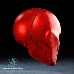 Red Hood Comic Helmet 3D Printer STL File 3d model