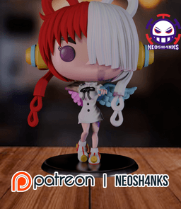 Uta Funko style 3d model