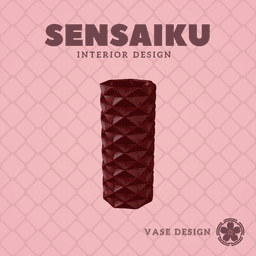 244. Cylinder - V195 - Twist and Taper Custom Vase Design - Ikebana Home Decoration 3d model