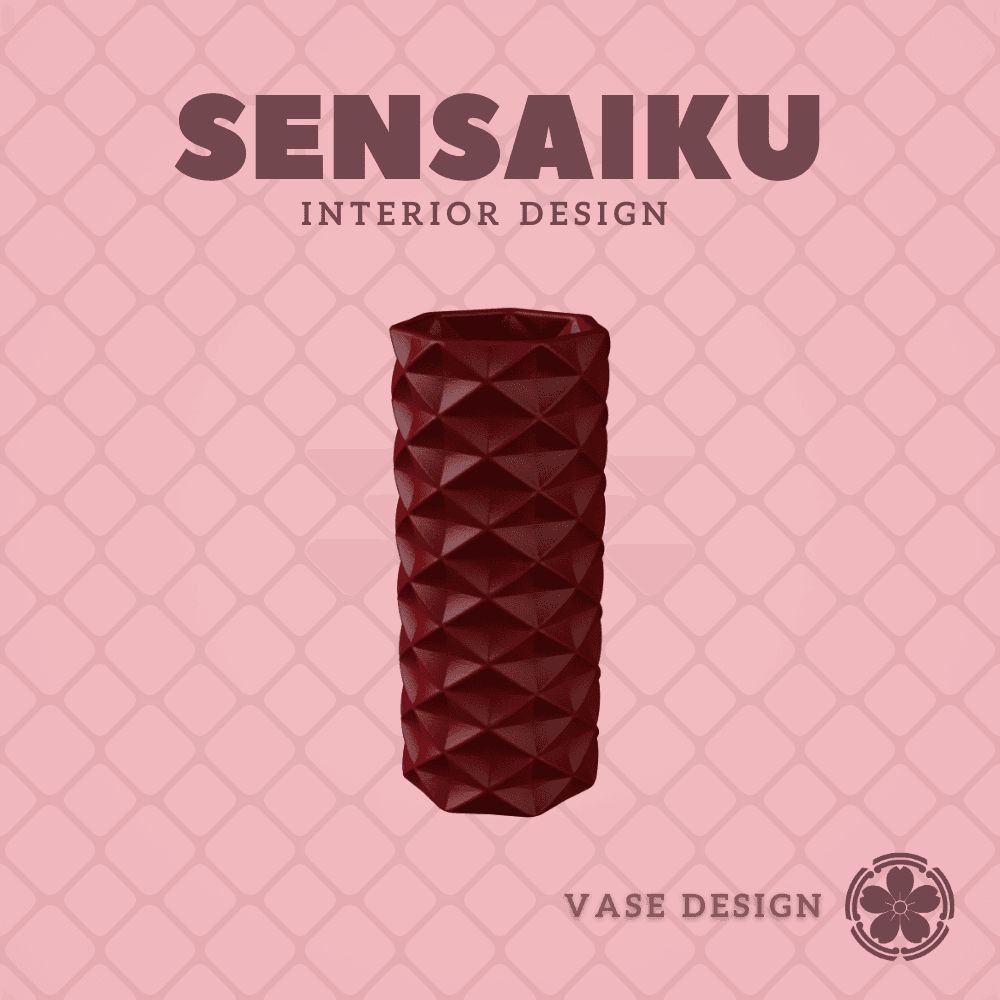 244. Cylinder - V195 - Twist and Taper Custom Vase Design - Ikebana Home Decoration 3d model