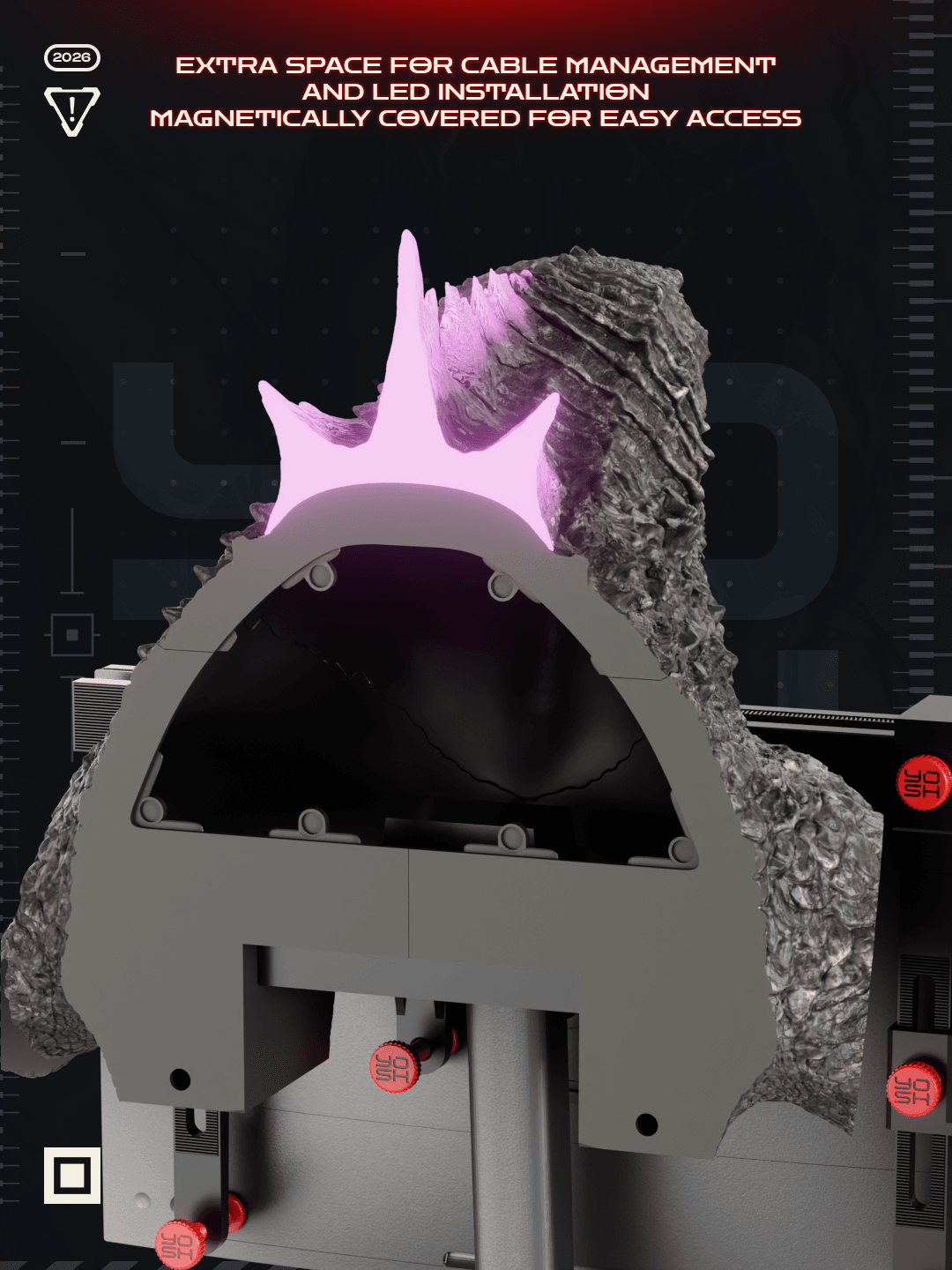 Screen Buddy Godzilla 3D Printer STL file 3d model