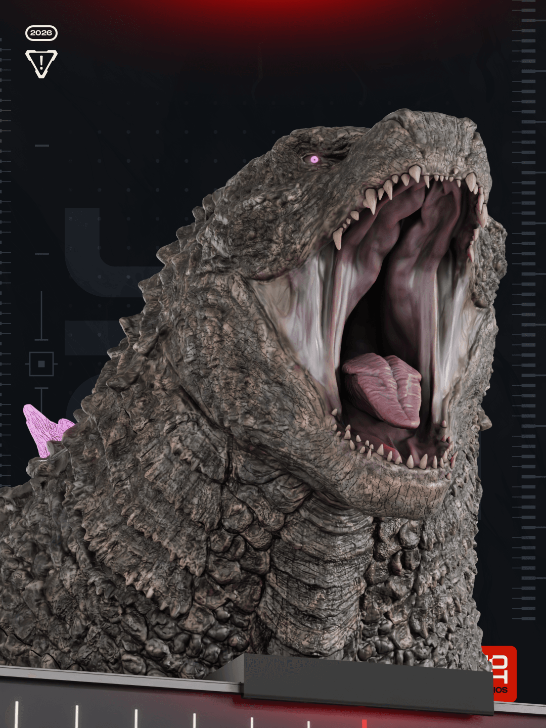 Screen Buddy Godzilla 3D Printer STL file 3d model