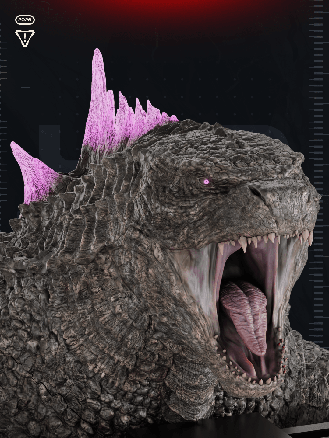 Screen Buddy Godzilla 3D Printer STL file 3d model