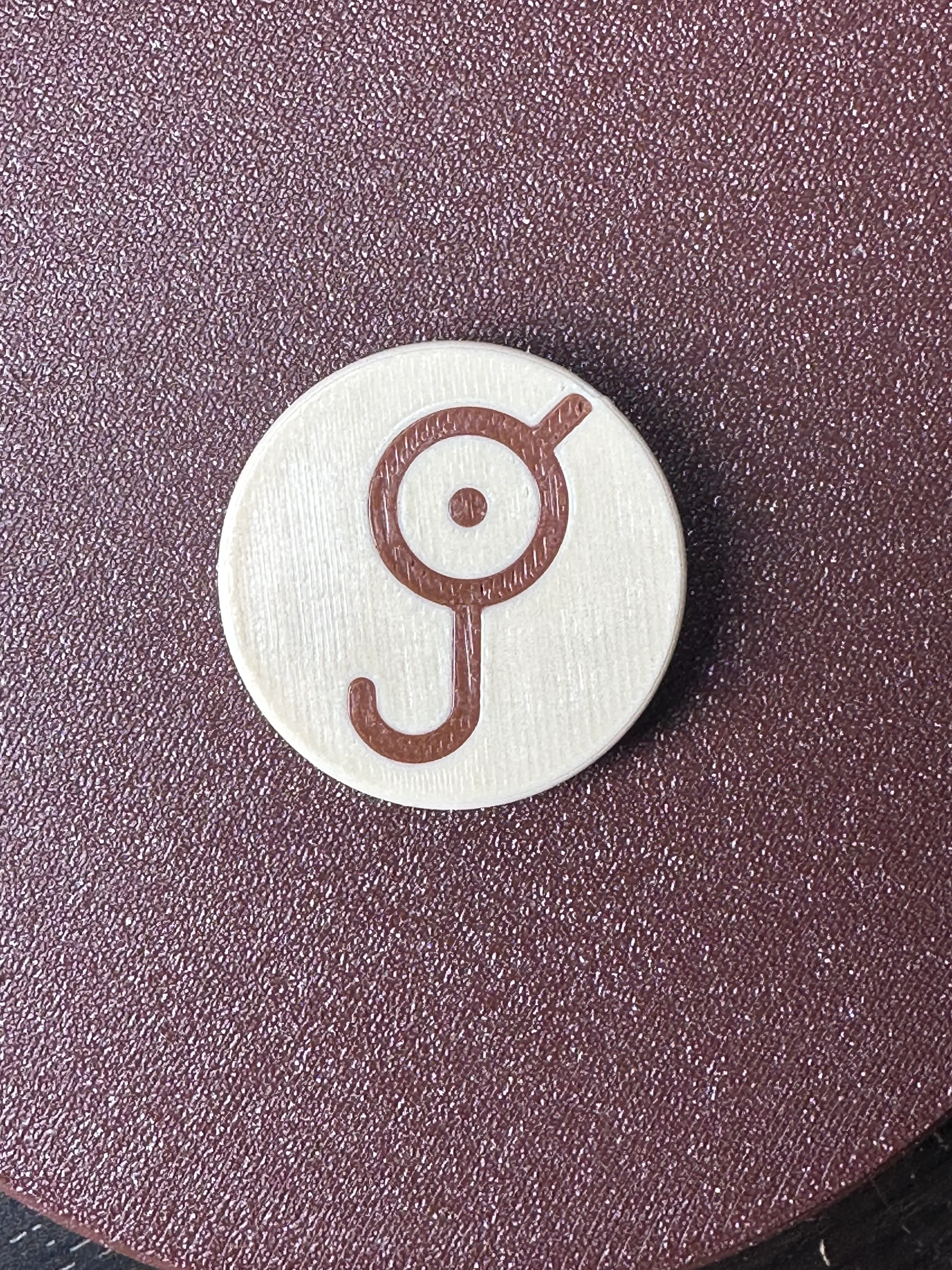 POKEMON UNOWN MMU FRIDGE MAGNET "J" 3d model