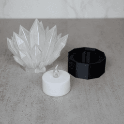 LED Crystal Light (Tea Light) 3d model