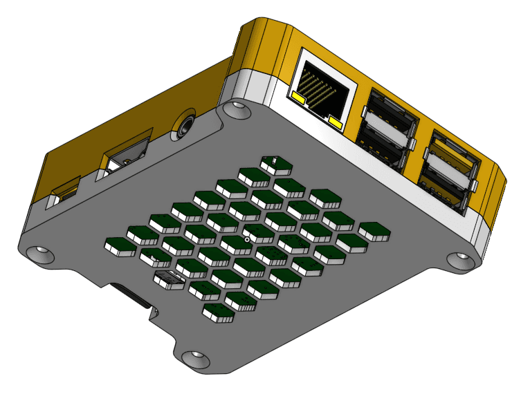Raspberry Pi 3 Sting Enclosure 3d model