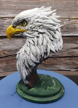 Bald Eagle bust, printed in resin on Anycubic Photon M3 Premium 3d model