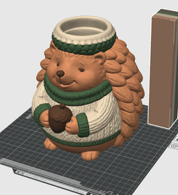 Hedgehog Sweater Planter 3MF | Cute Decor Multi-Color | Functional 3d model