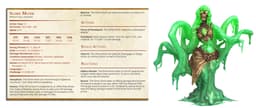 Slime Slime Monk - The Gelatinous Queen - PRESUPPORTED - Illustrated and Stats - 32mm scale 3d model