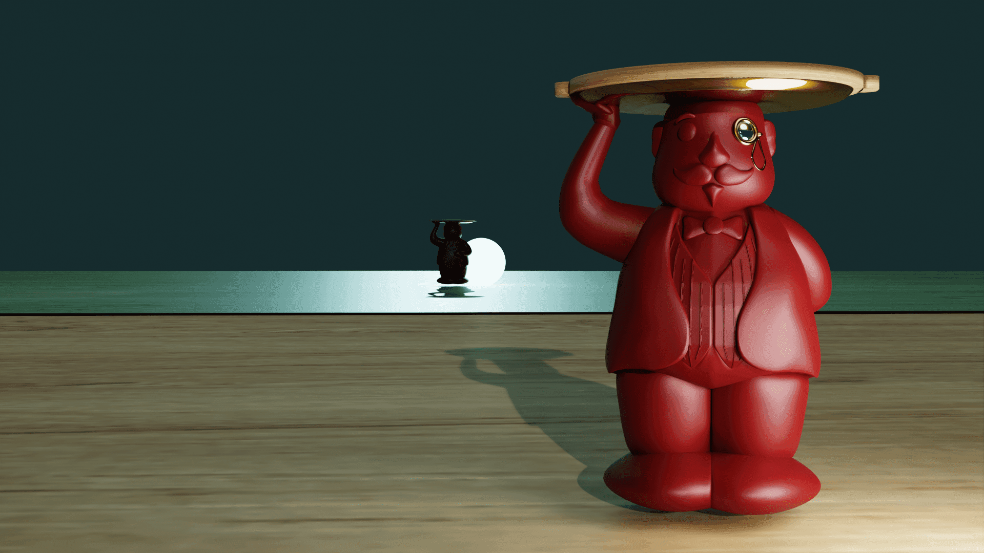 AMBROGIO - DESIGN TABLE BUTLER SUPPORTLESS 3d model