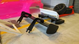 Tamiya Porsche 911 GT3 R Rear Wing Upgrade STL – 1/10 RC Lexan Spoiler Replacement with Original Mou 3d model