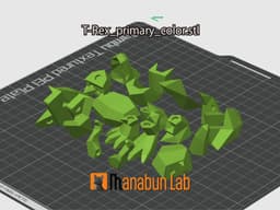 Low Poly T-Rex Tyrannosaurus Magnet Puzzle (No supports, no AMS) 3d model