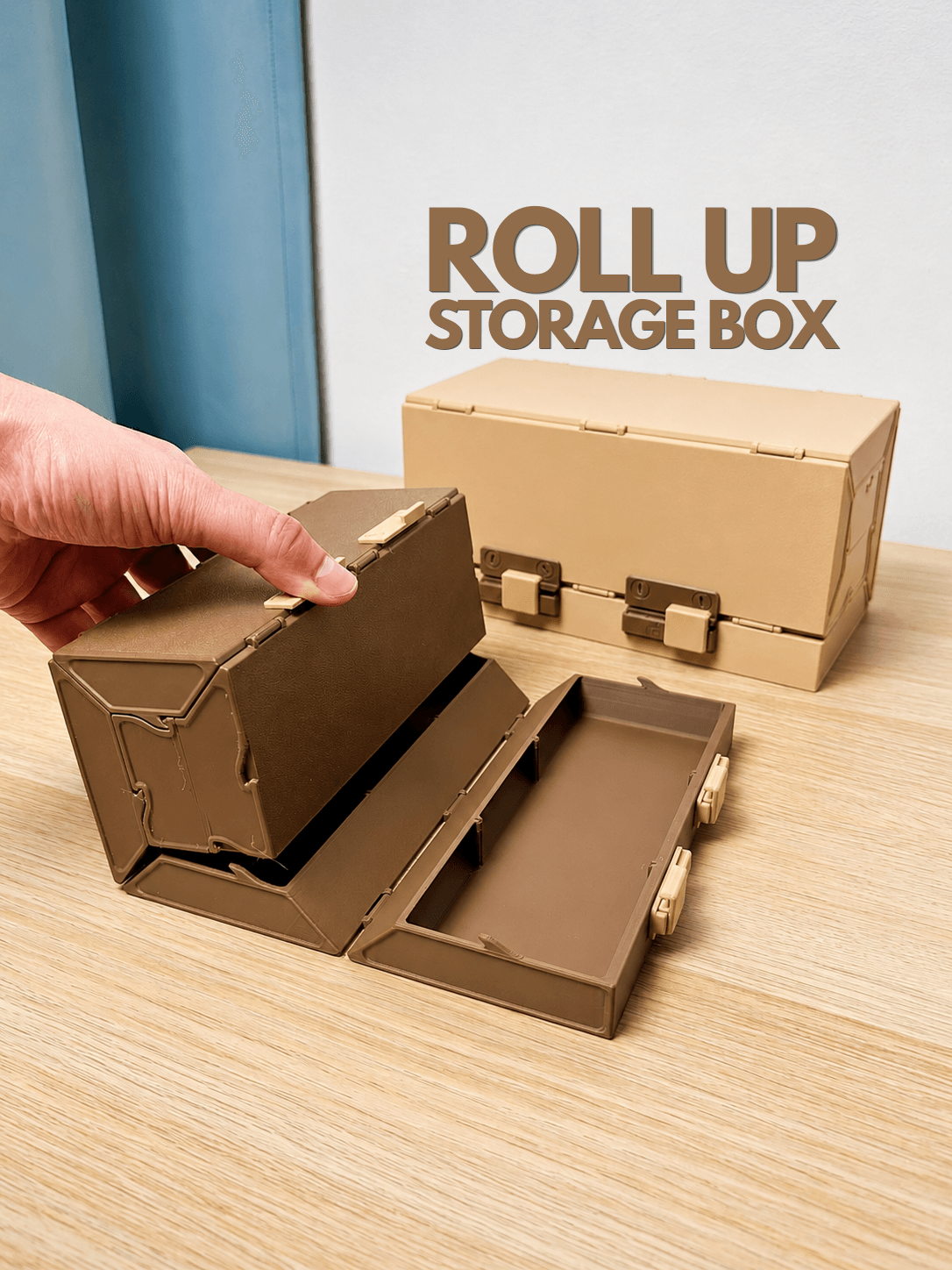 Roll Up Storage Box | Square Organizer 3d model