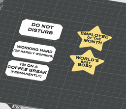 Ultimate Signs Maker - Custom 3D Printable Signs & Labels with Magnet & Clip System STL/3MF 3d model