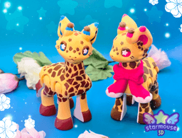 Cutie Giraffe Flexi 3d model