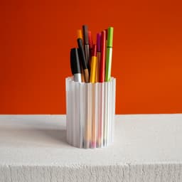 Abstract Pencil Cup 3d model