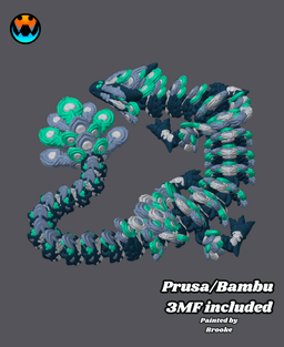 Peacock Dragon 3d model