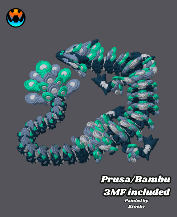 Peacock Dragon 3d model