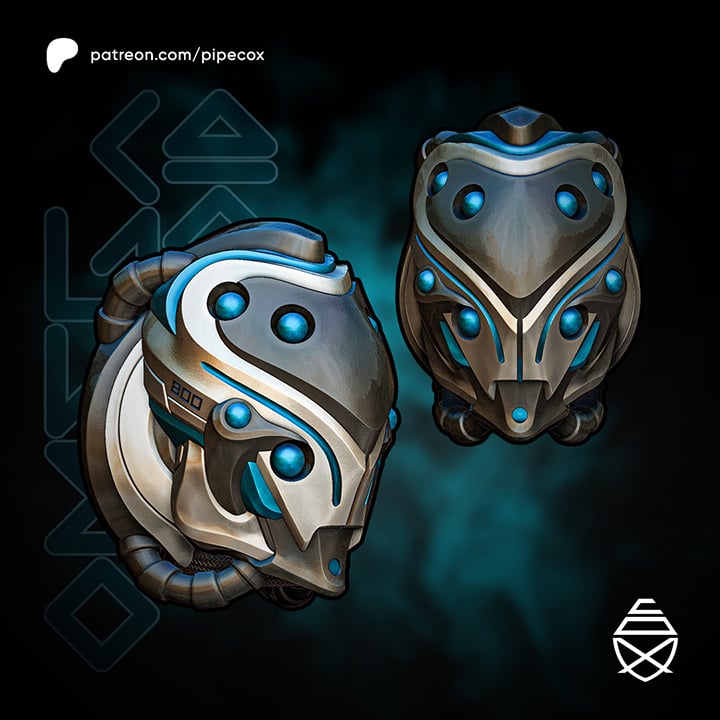 Omega Wall 3d model