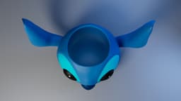 Stitch HALLOWEEN candy BUCKET 3d model
