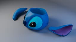 Stitch HALLOWEEN candy BUCKET 3d model